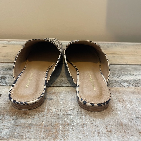 Michelle McDowell Leopard Print Flat Slip On Mules - Picture 4 of 10